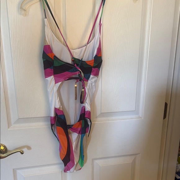 Trina Turk Kaleidoscope Swimsuit - NWT Sz 8 - Picture 6 of 8
